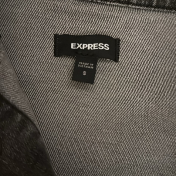 Gray Denim Jacket with Embellished Buttons - Picture 2 of 8